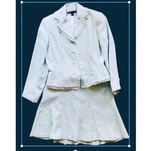 Larry Levine Baby Blue Skirt Suit Set – Size 6P (Like New)